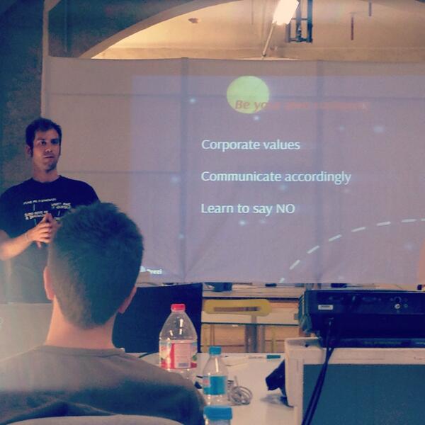 Àlex presenting at IronHack Àlex presenting at IronHack