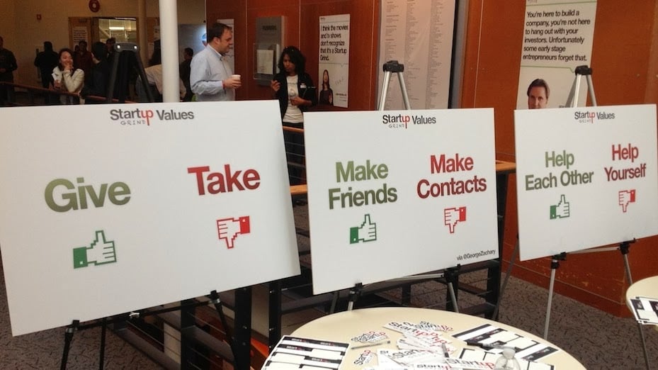 The Startup Grind Values The Startup Grind Values